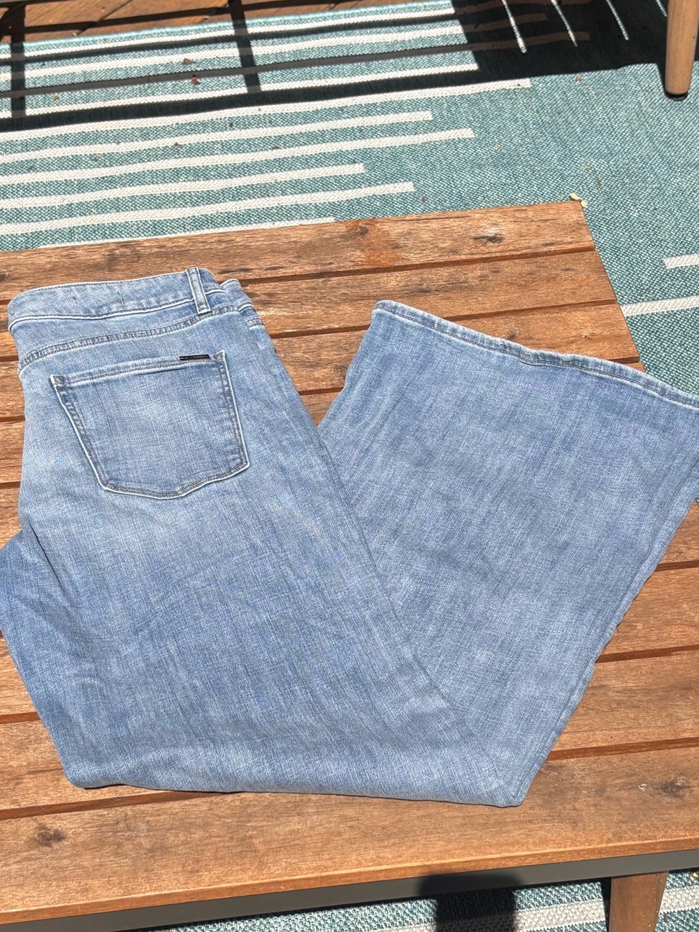 WHBM Light Blue Women's Wide-Leg Jeans